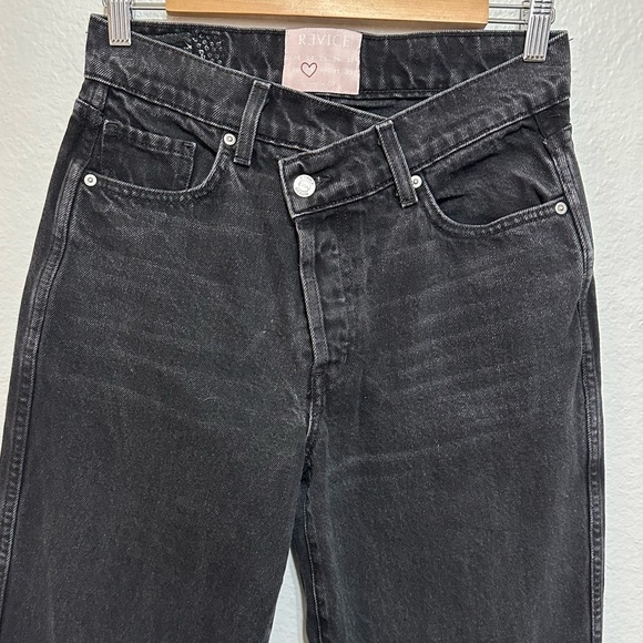 Revice Joey Jeans Women's Size 29 Black Crossover High Rise Waist 90's Fit - Picture 2 of 8